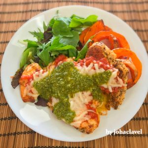pollo tomate y mozarella