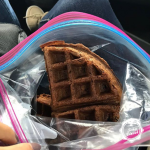 Waffles con whey protein